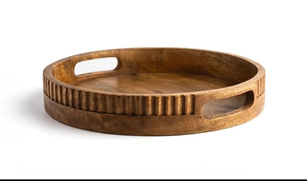 Tray Wooden Carved 1