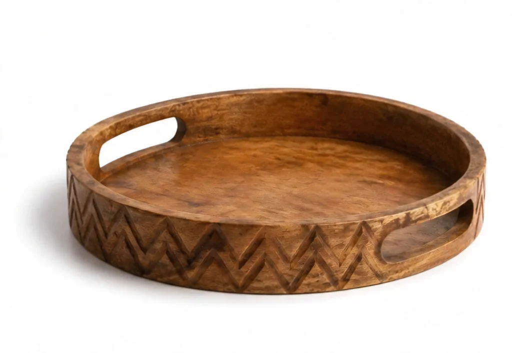 Tray Wooden Carved 2
